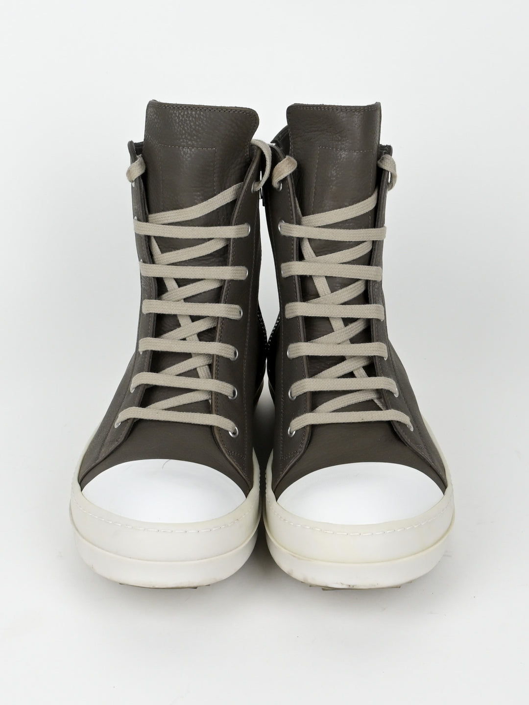 Dark Dust Leather High Top Ramones