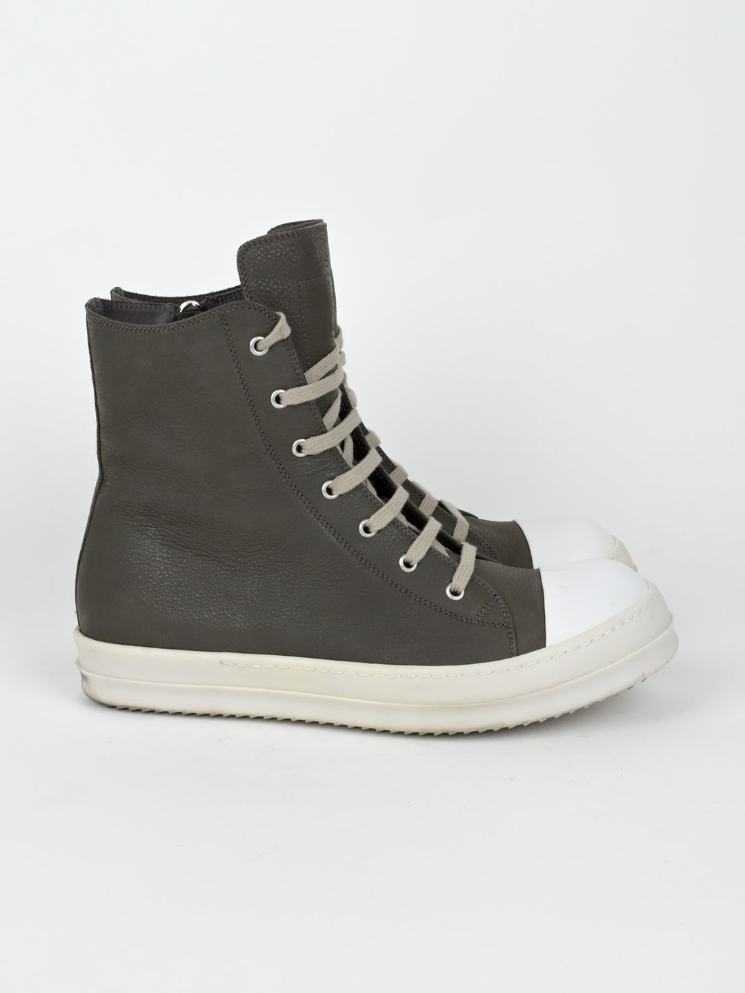 Dark Dust Leather High Top Ramones