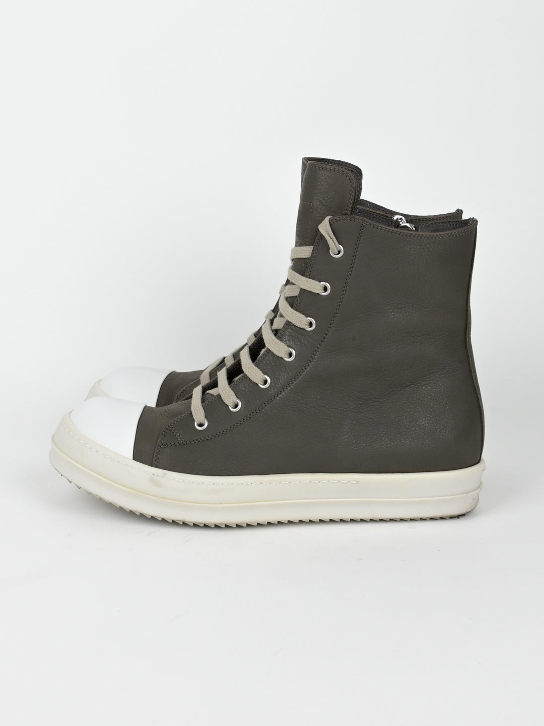 Dark Dust Leather High Top Ramones