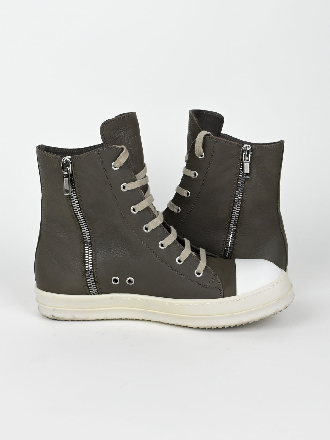 Dark Dust Leather High Top Ramones