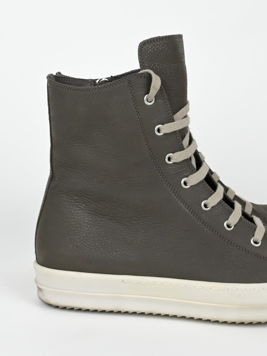 Dark Dust Leather High Top Ramones