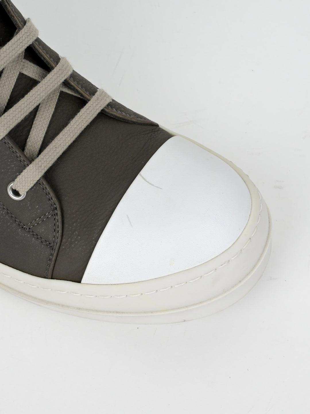 Dark Dust Leather High Top Ramones