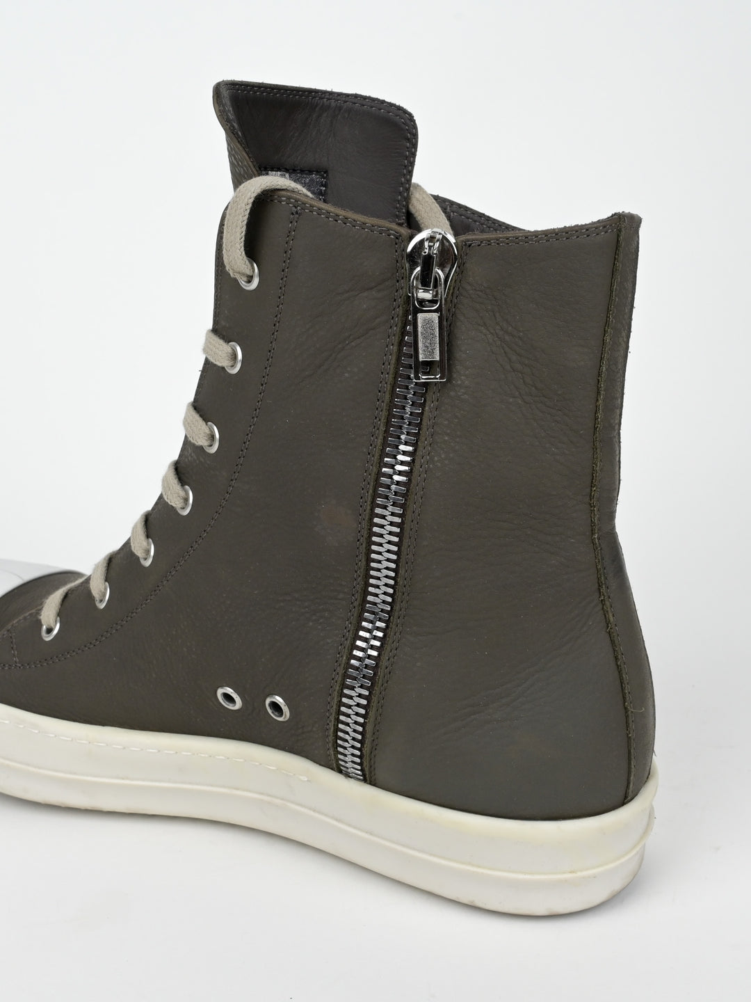 Dark Dust Leather High Top Ramones
