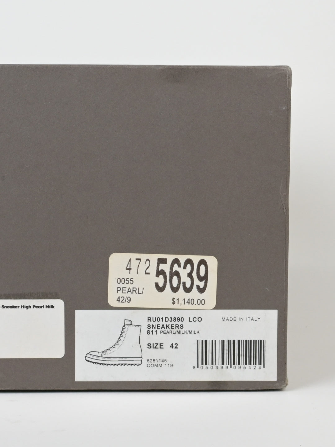 High Top Mainline Pearl Leather Ramones