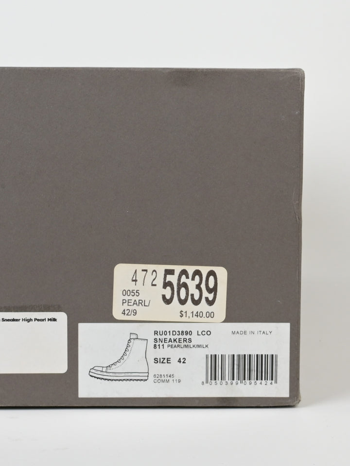 High Top Mainline Pearl Leather Ramones
