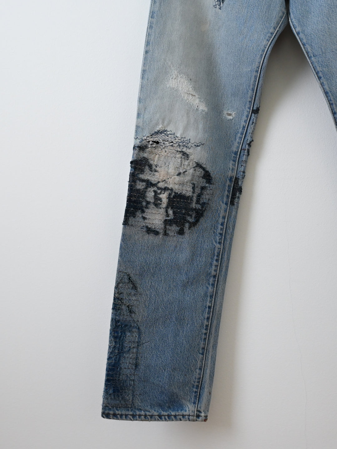 'Glitch Boro' Denim