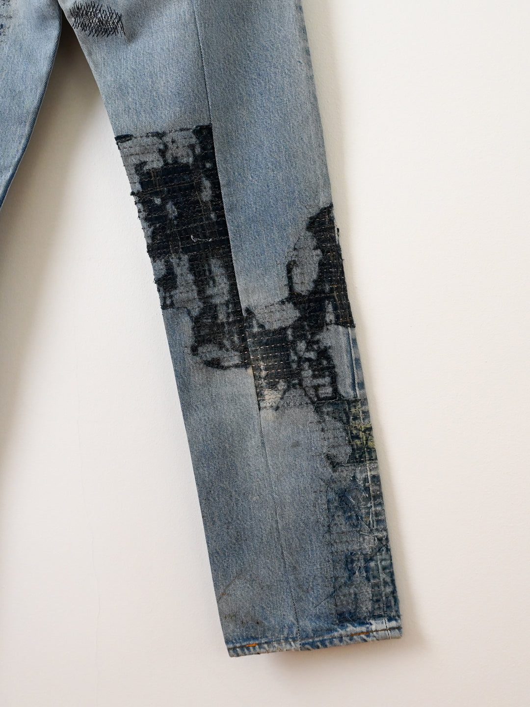 'Glitch Boro' Denim