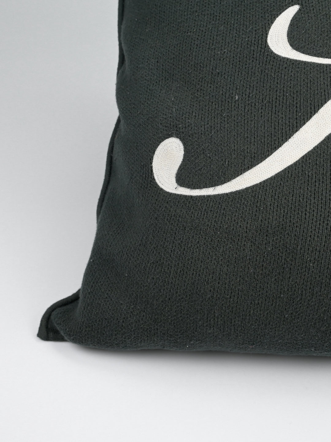 "K" Script Knit Pillow
