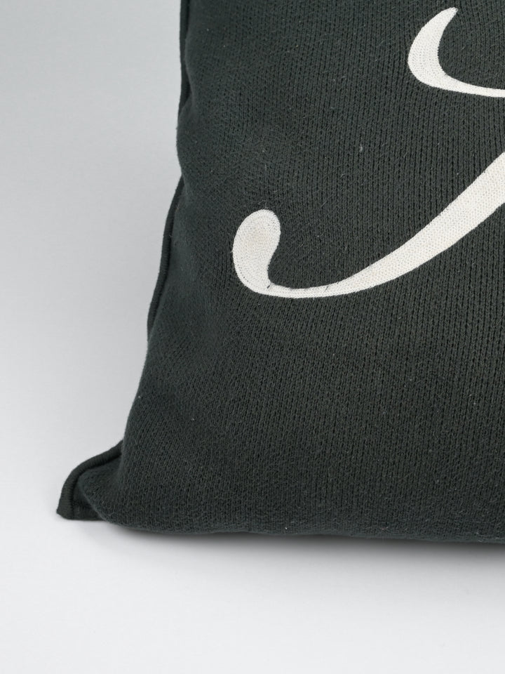 "K" Script Knit Pillow