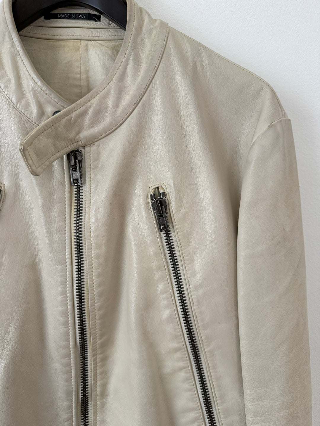 2013 5 Zip Leather Moto Jacket