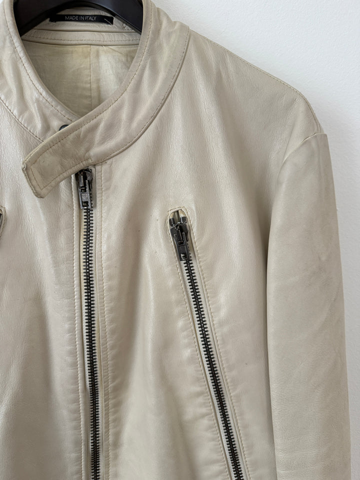 2013 5 Zip Leather Moto Jacket