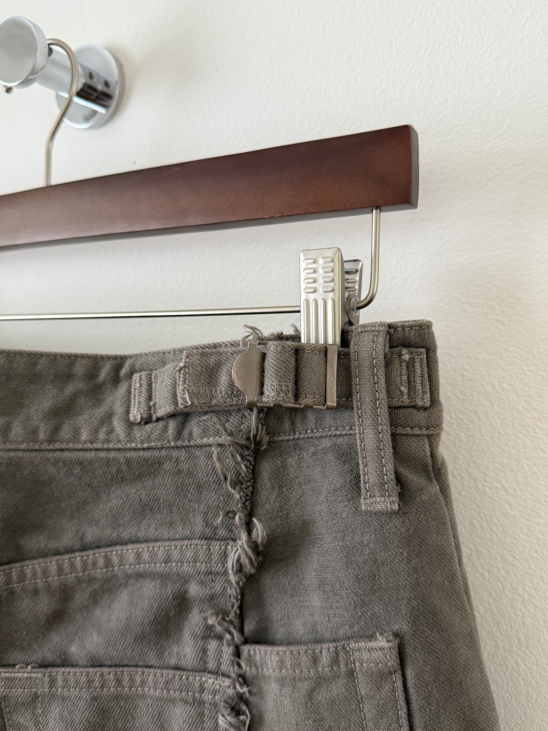 The "Diviser" Inside-Out Denim Cargo Pants