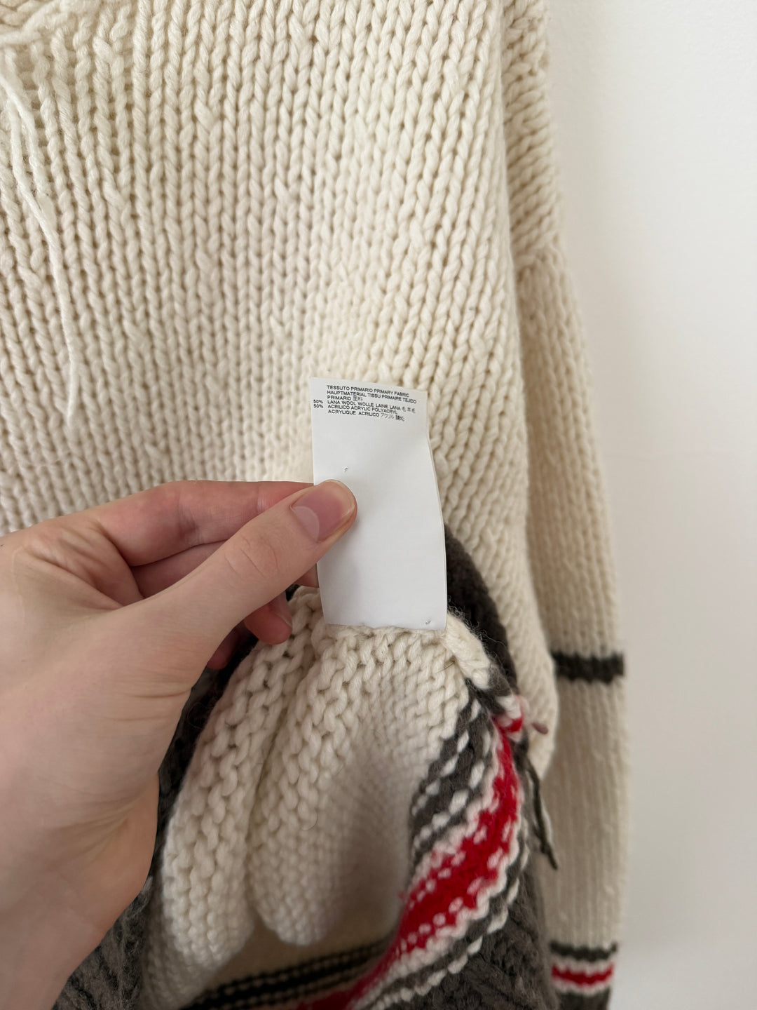 AW17 Replica Unfinished Jumper Knit Sweater