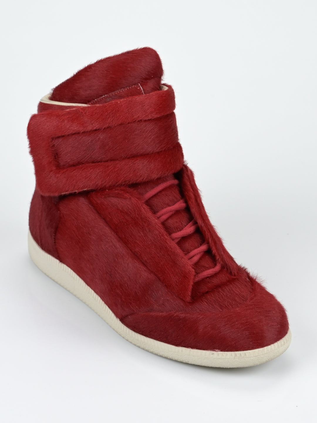 Yeezus Red Calf Hair Future Sneakers