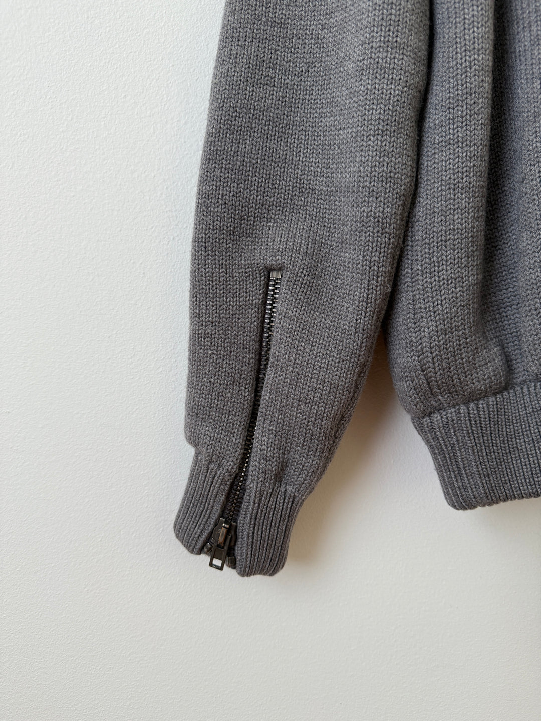 5 Zip Wool Knit Sweater