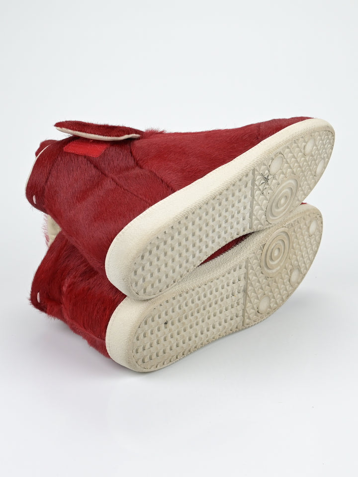 Yeezus Red Calf Hair Future Sneakers