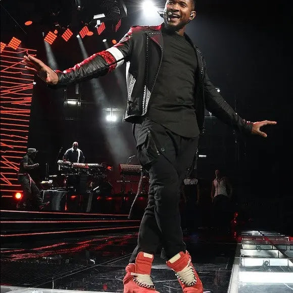 High Top Suede Chain Sneakers