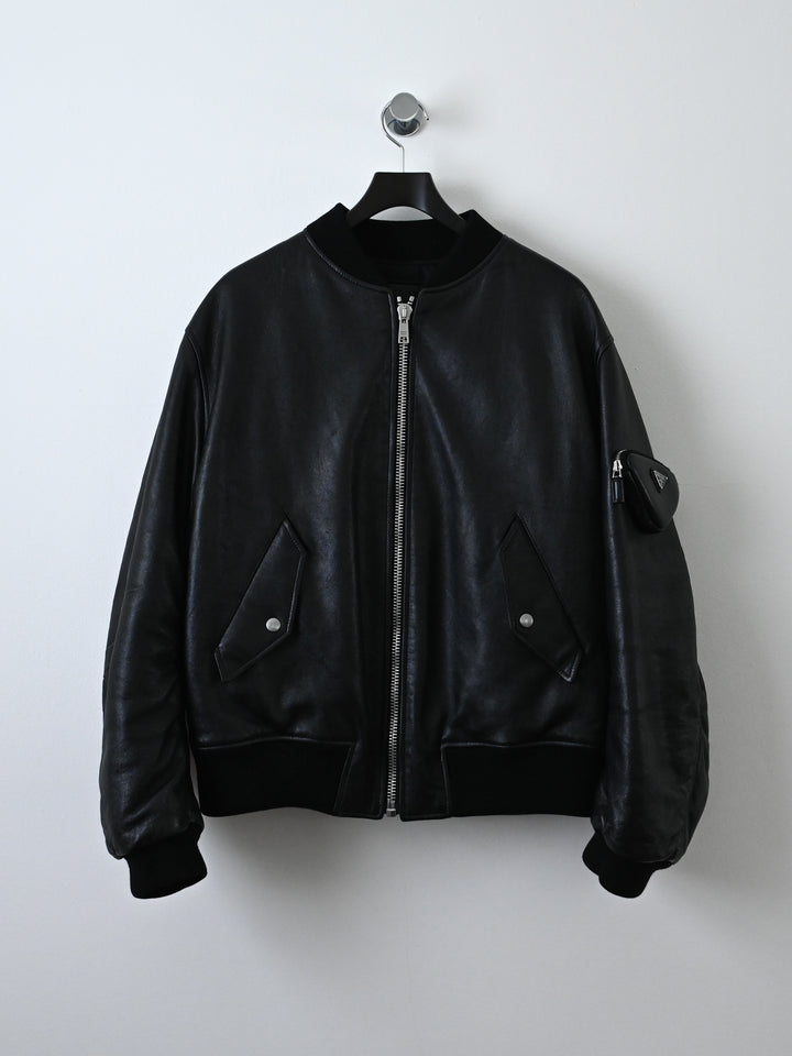 Nappa Leather Bomber Jacket