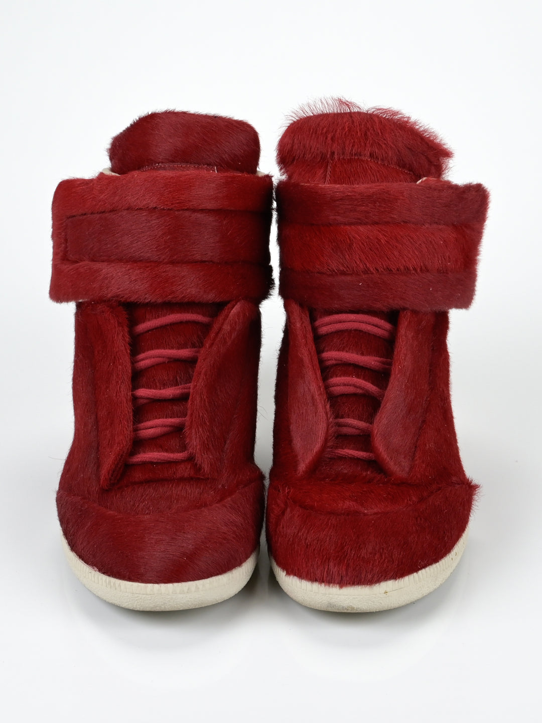 Yeezus Red Calf Hair Future Sneakers
