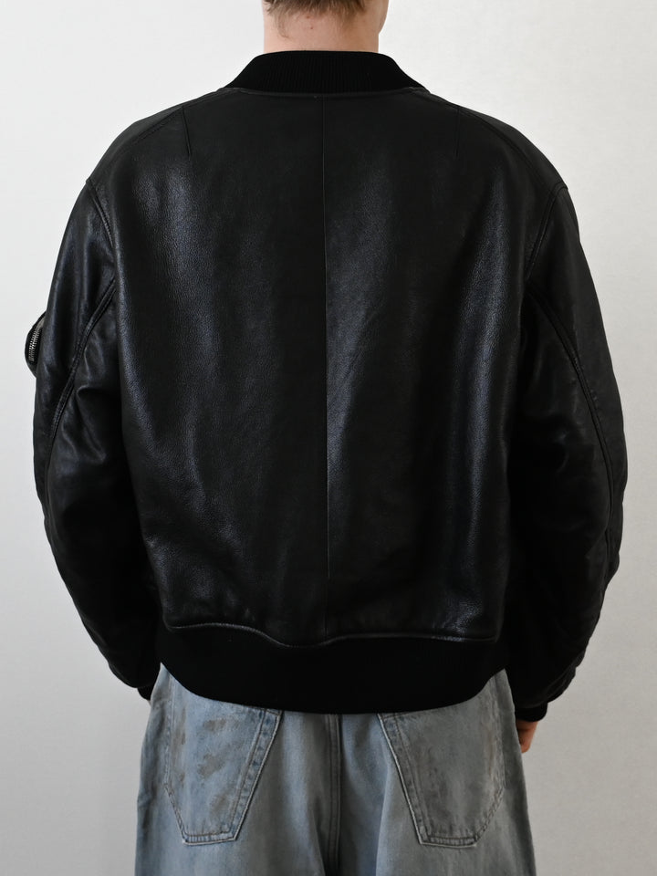 Nappa Leather Bomber Jacket