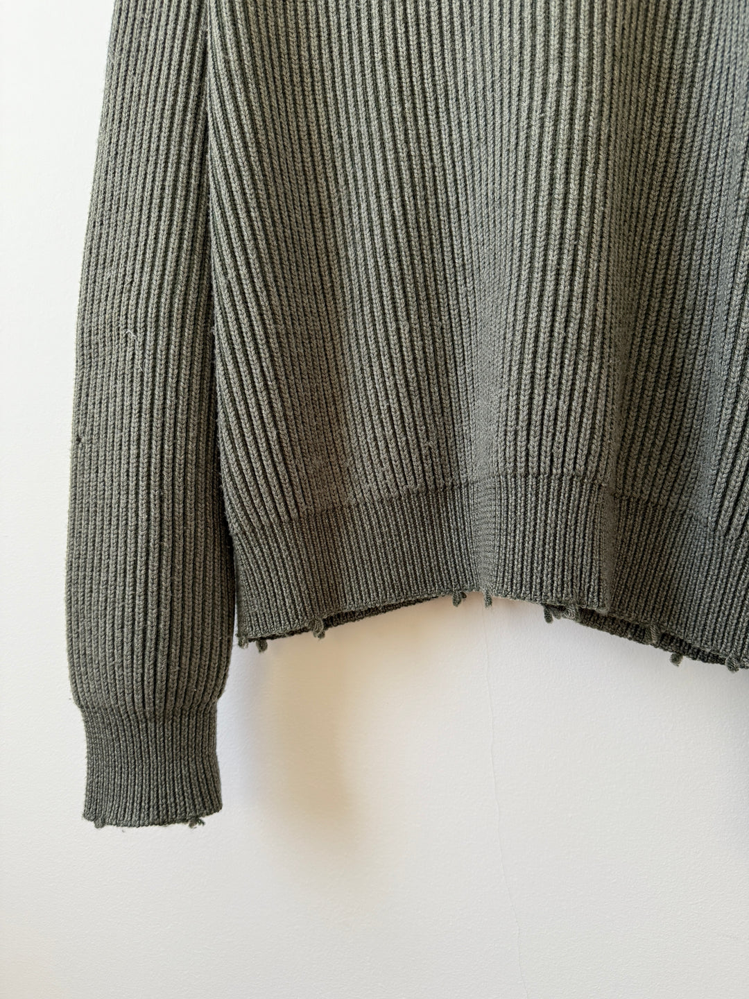 Structure Knit Wool Cardigan