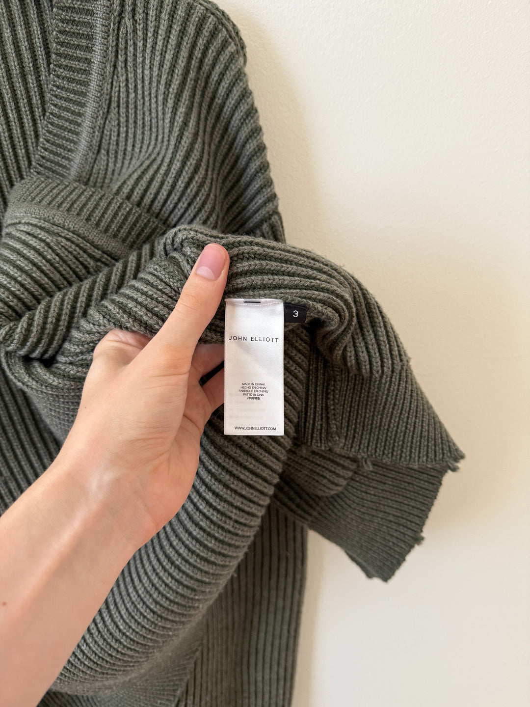 Structure Knit Wool Cardigan