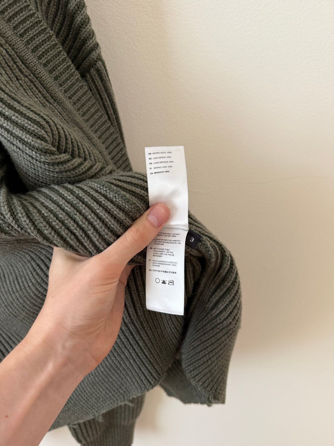 Structure Knit Wool Cardigan