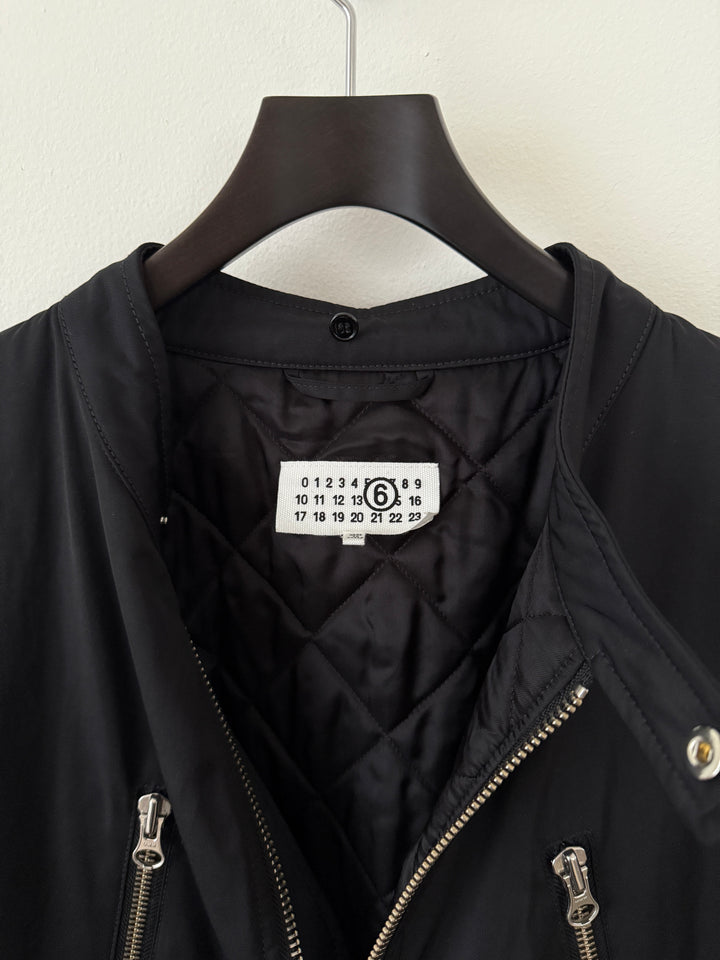 MM6 Hooded 5 Zip Bomber w/Scarf