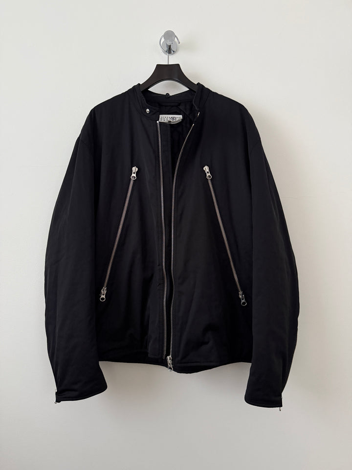 MM6 Hooded 5 Zip Bomber w/Scarf