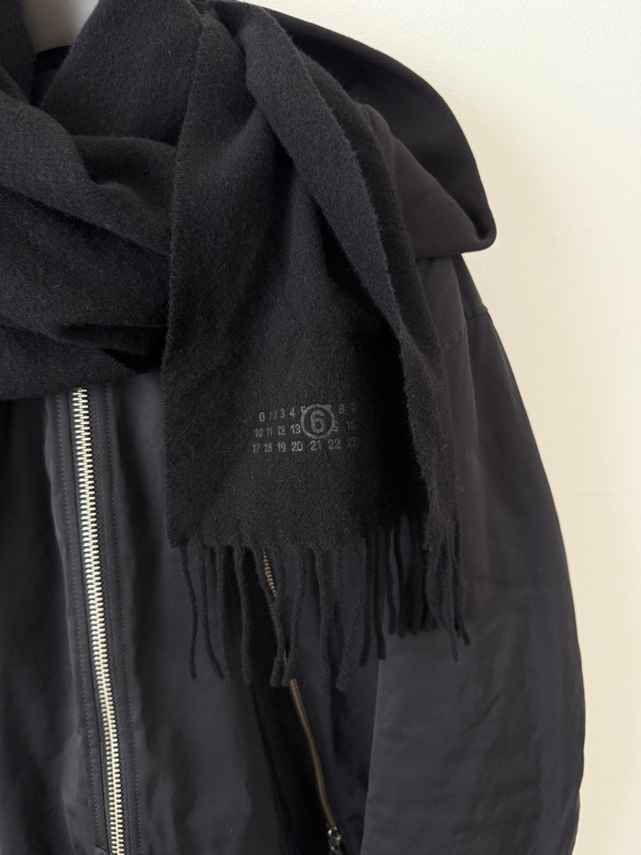 MM6 Hooded 5 Zip Bomber w/Scarf