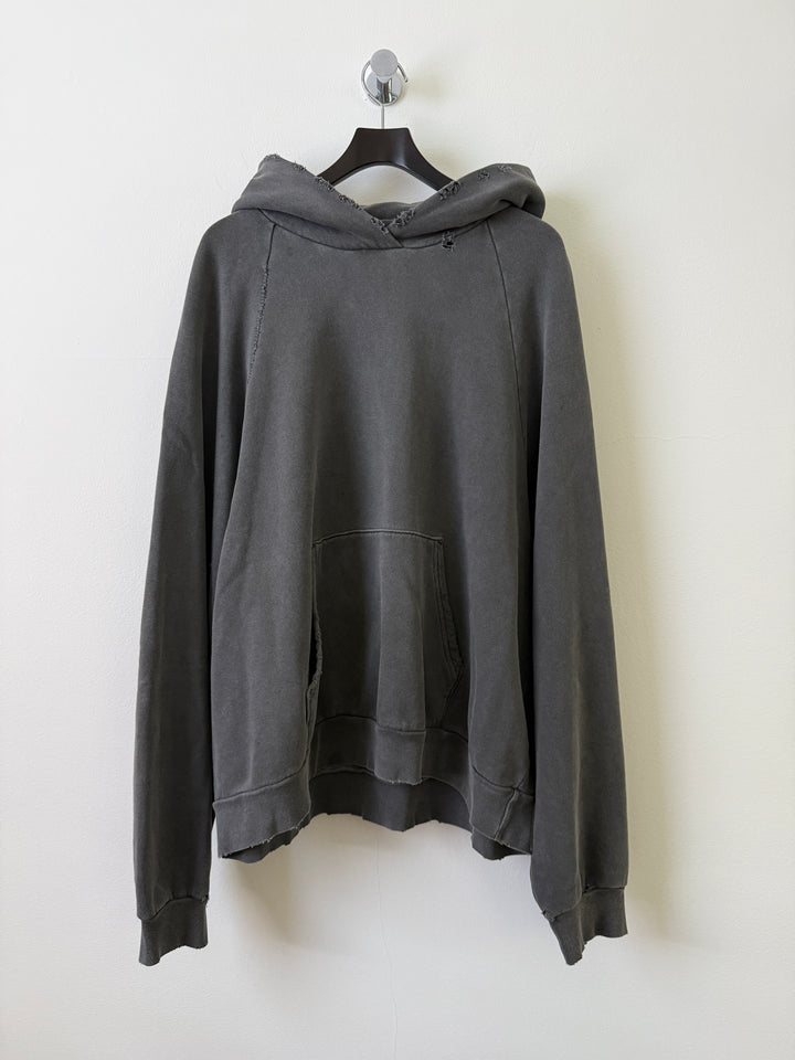 Grey Folsom Distressed Hoodie
