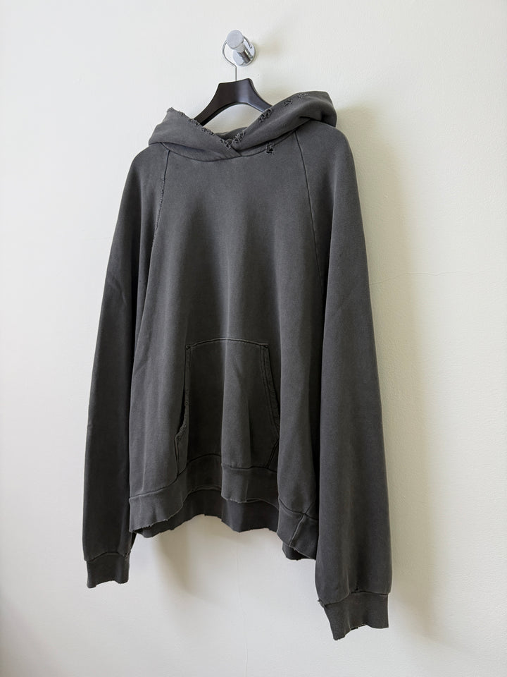 Grey Folsom Distressed Hoodie