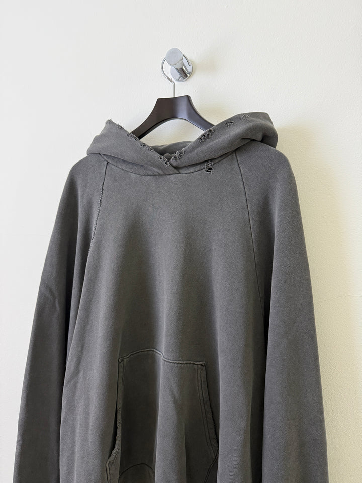 Grey Folsom Distressed Hoodie