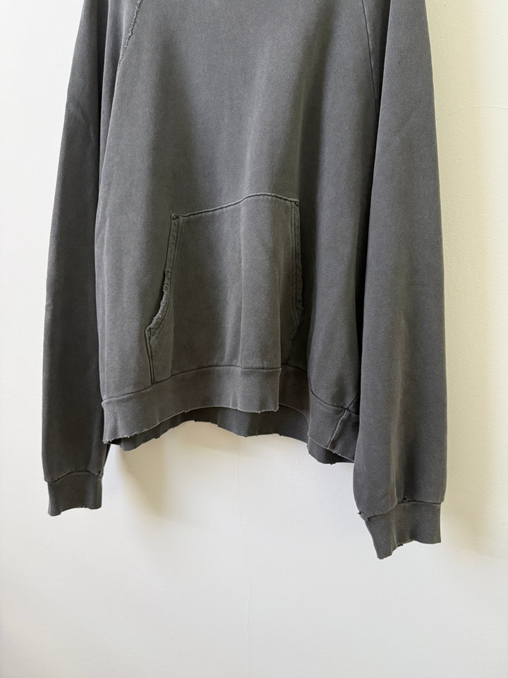 Grey Folsom Distressed Hoodie