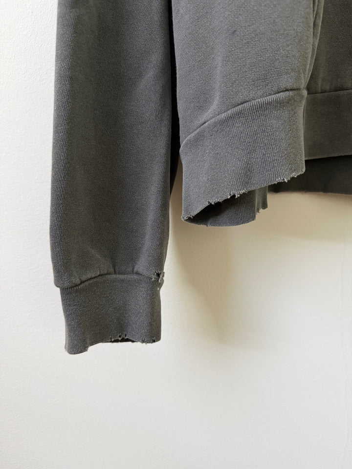 Grey Folsom Distressed Hoodie
