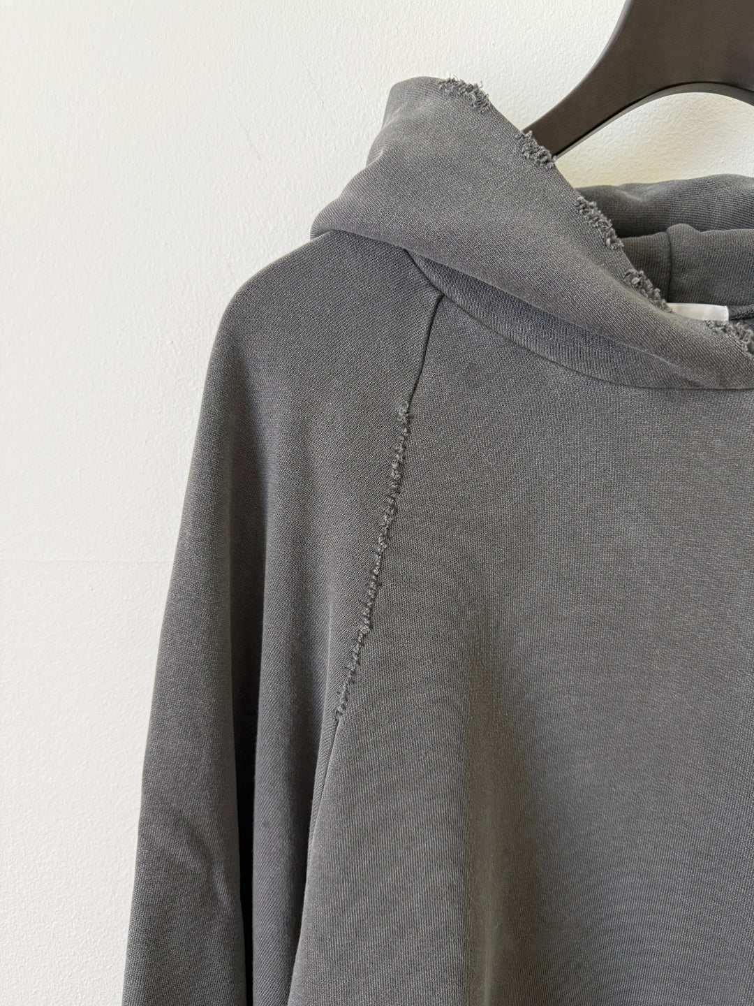 Grey Folsom Distressed Hoodie