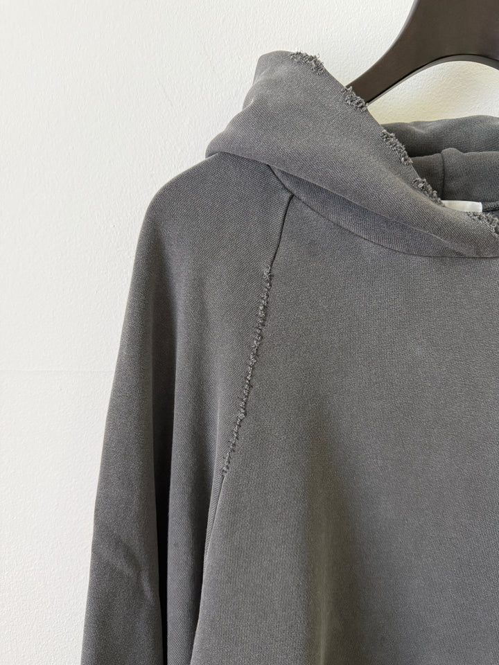 Grey Folsom Distressed Hoodie