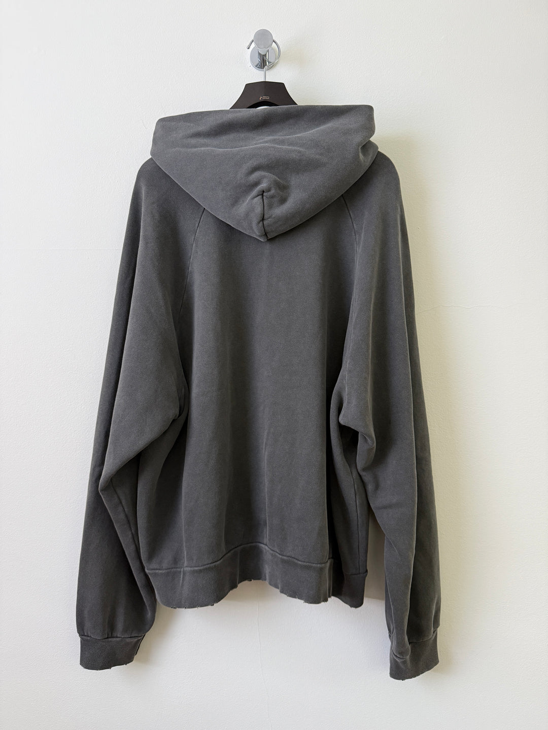 Grey Folsom Distressed Hoodie