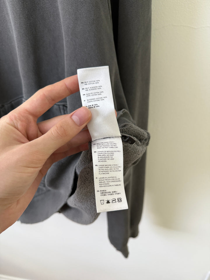 Grey Folsom Distressed Hoodie