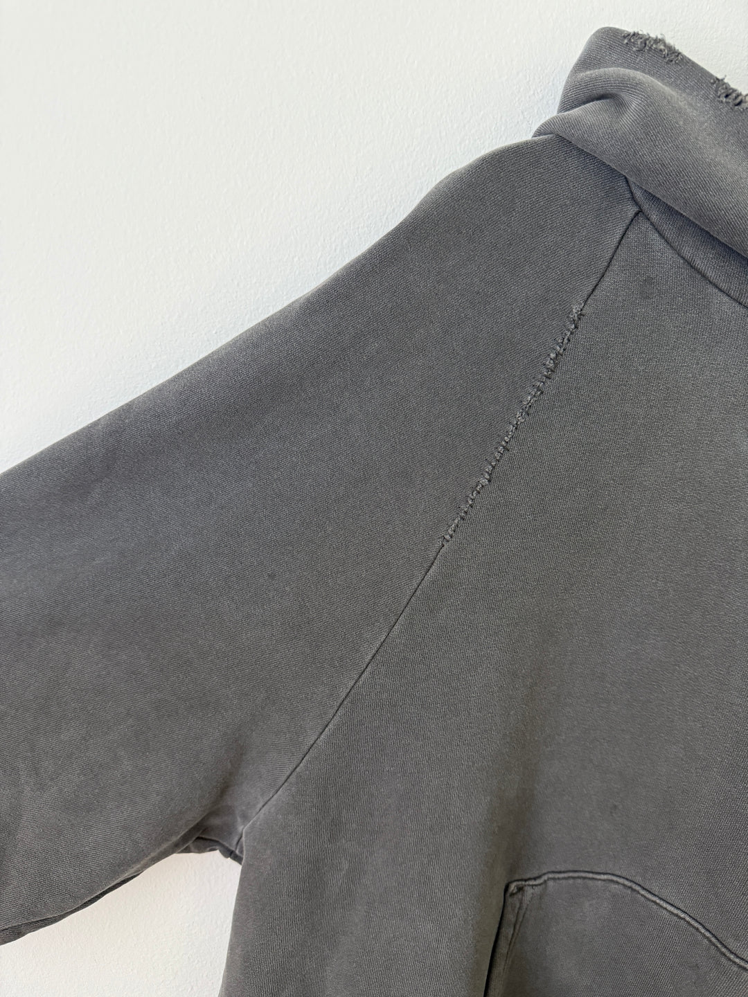 Grey Folsom Distressed Hoodie