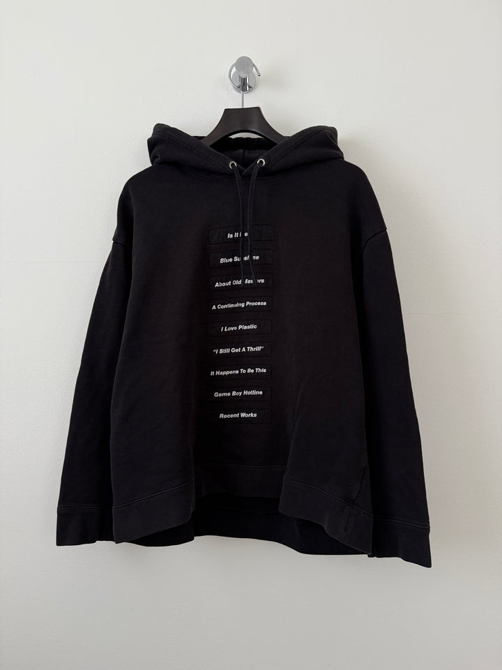 SS18 Poem Patch Joy Division Hoodie