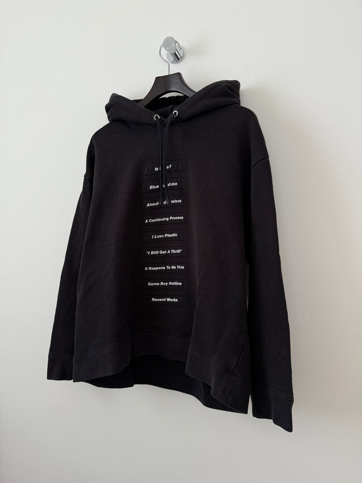 SS18 Poem Patch Joy Division Hoodie