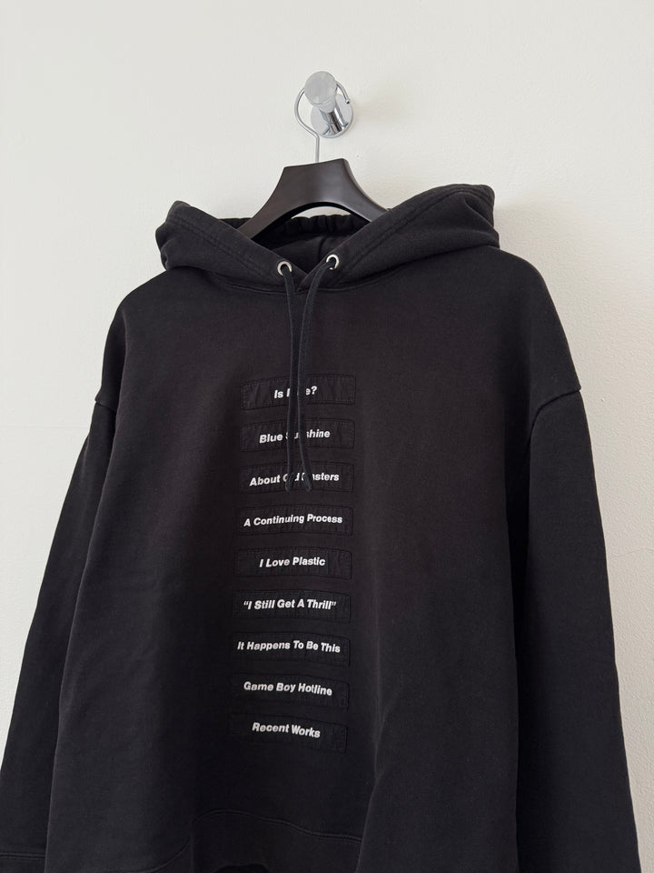 SS18 Poem Patch Joy Division Hoodie