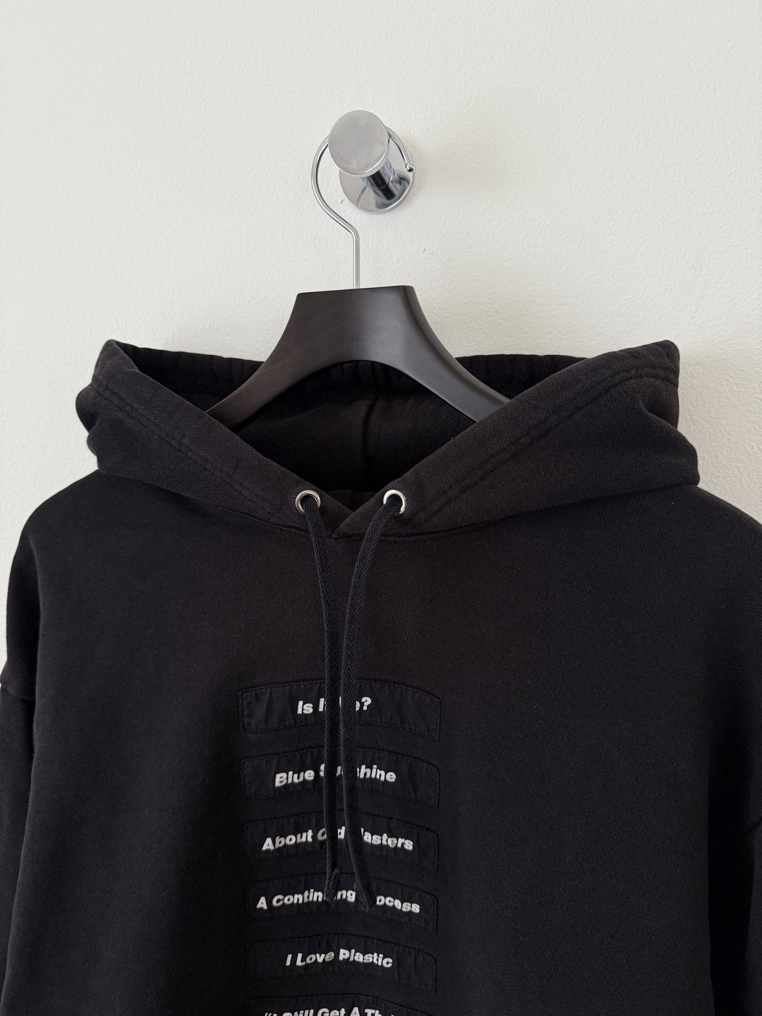 SS18 Poem Patch Joy Division Hoodie