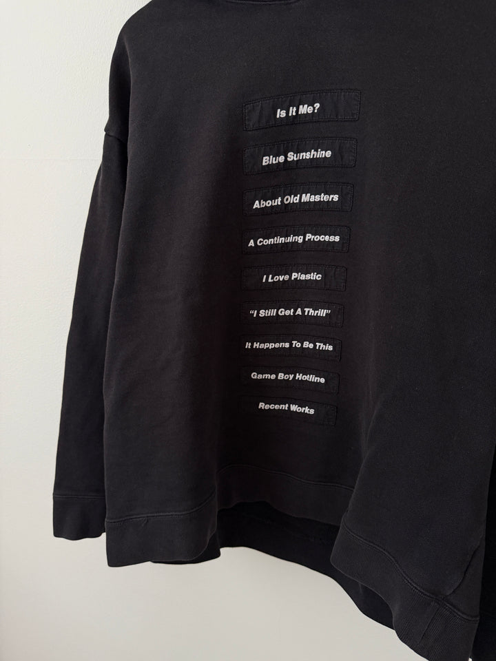 SS18 Poem Patch Joy Division Hoodie