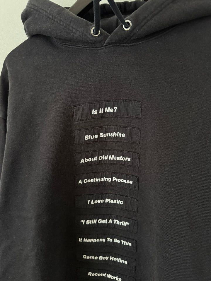 SS18 Poem Patch Joy Division Hoodie