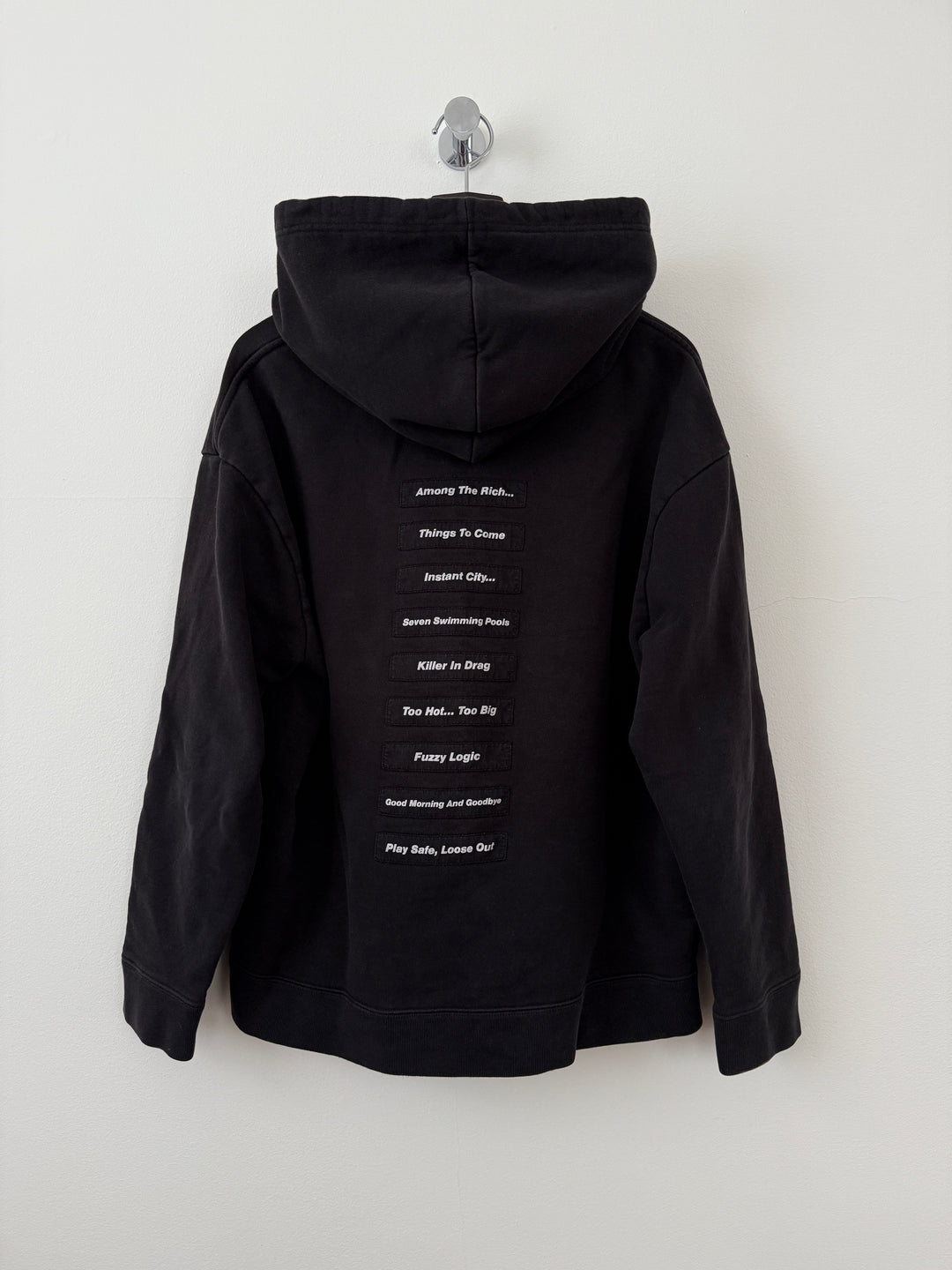 SS18 Poem Patch Joy Division Hoodie