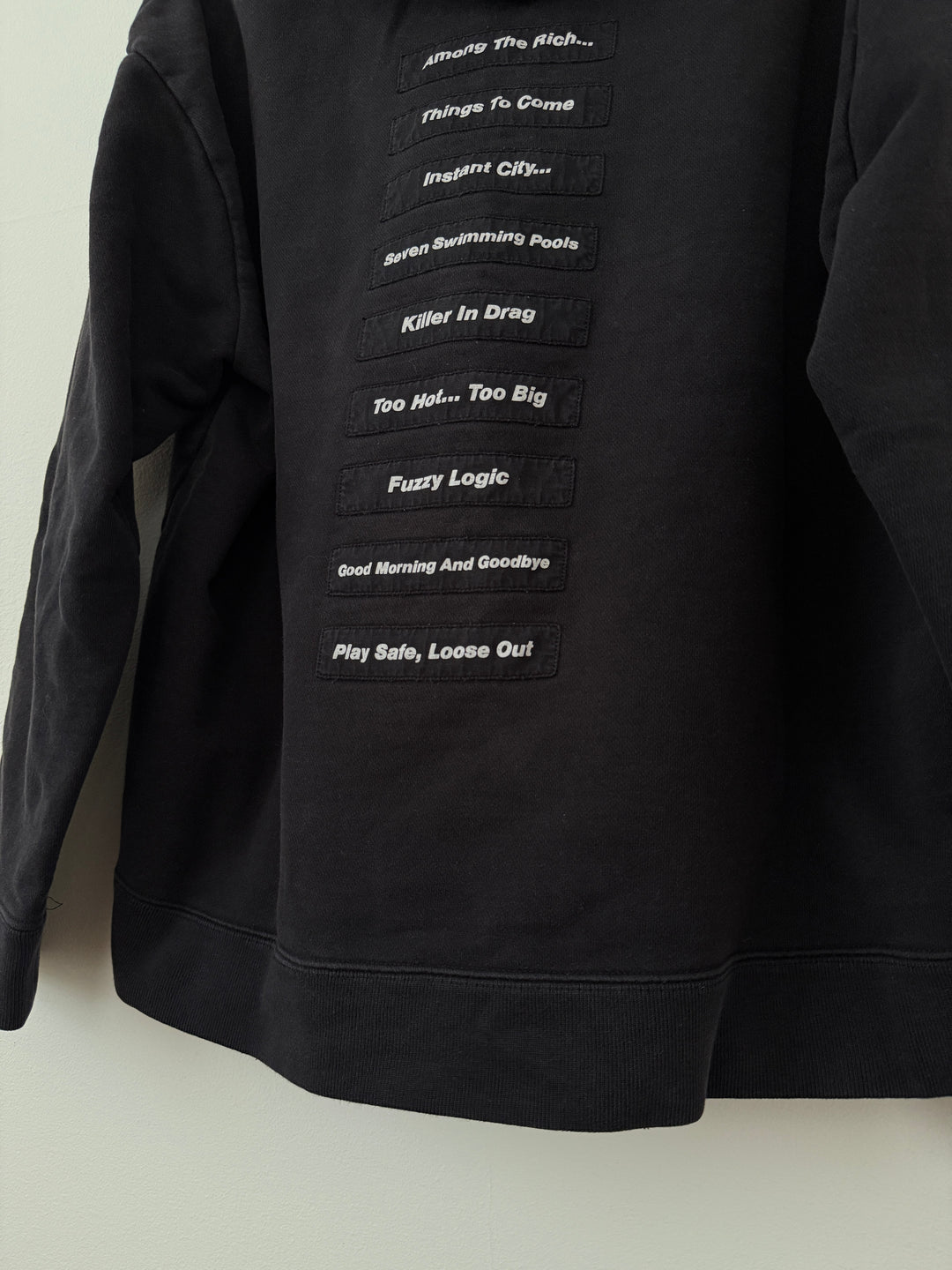 SS18 Poem Patch Joy Division Hoodie