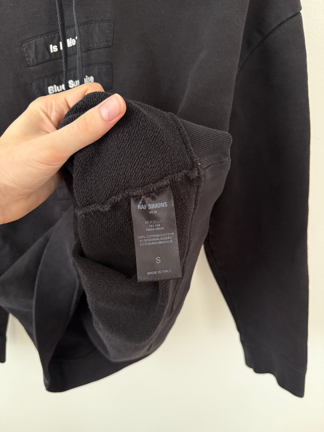 SS18 Poem Patch Joy Division Hoodie