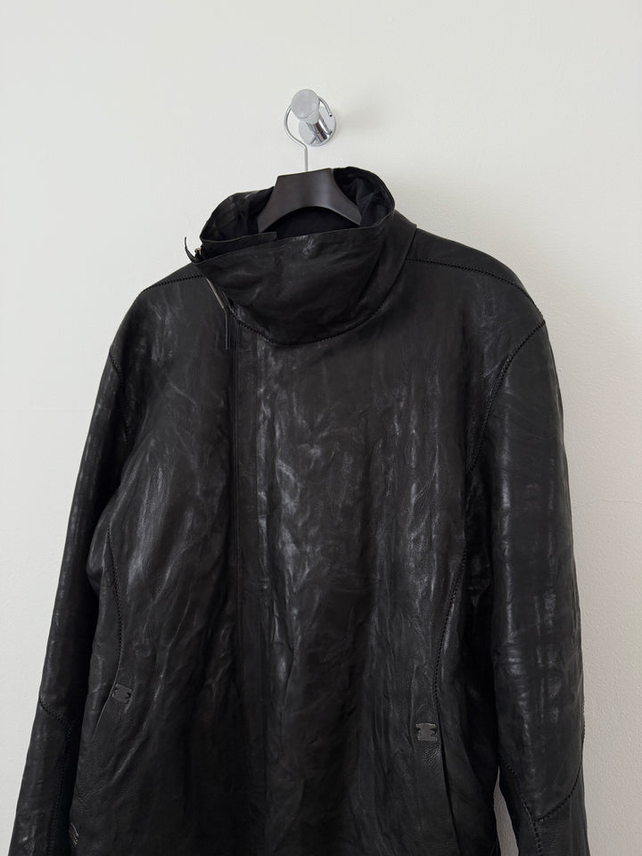 Lambskin Staple Spine Leather Jacket